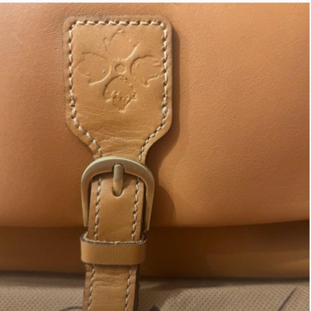 Patricia Nash, Boho Mili Leather Medium Flap Crossbody w Coin Pouch Hazelnut - Picture 10 of 12